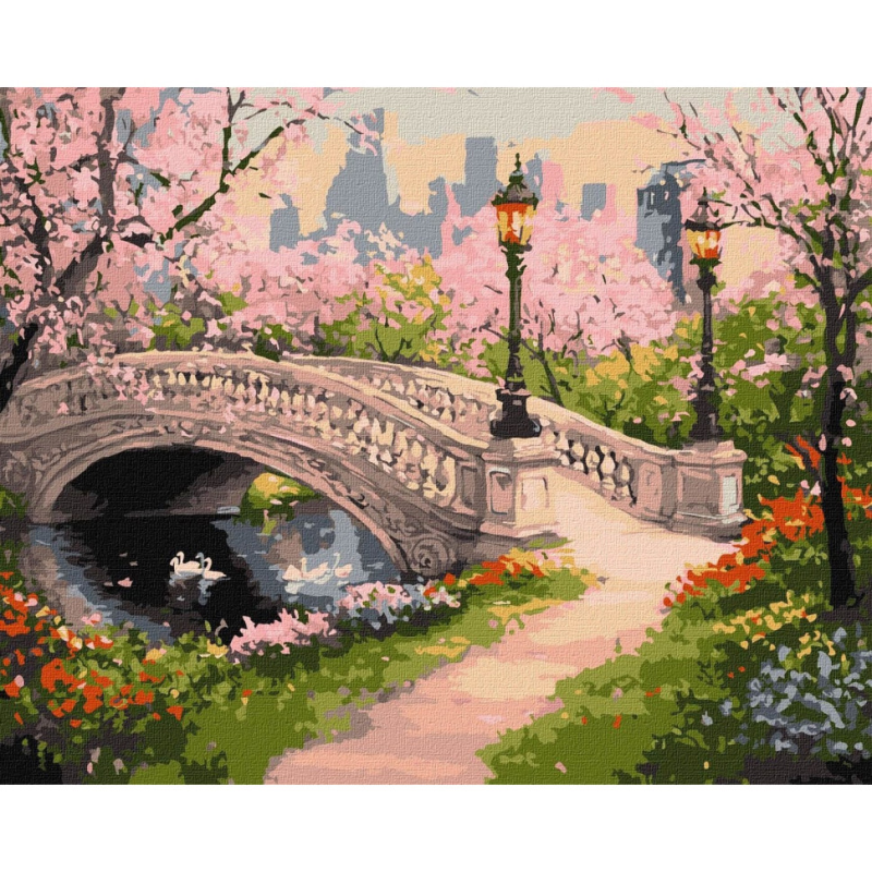 Картина за номерами "Весняний парк" ©art_selena_ua KHO3663, 30х40 см