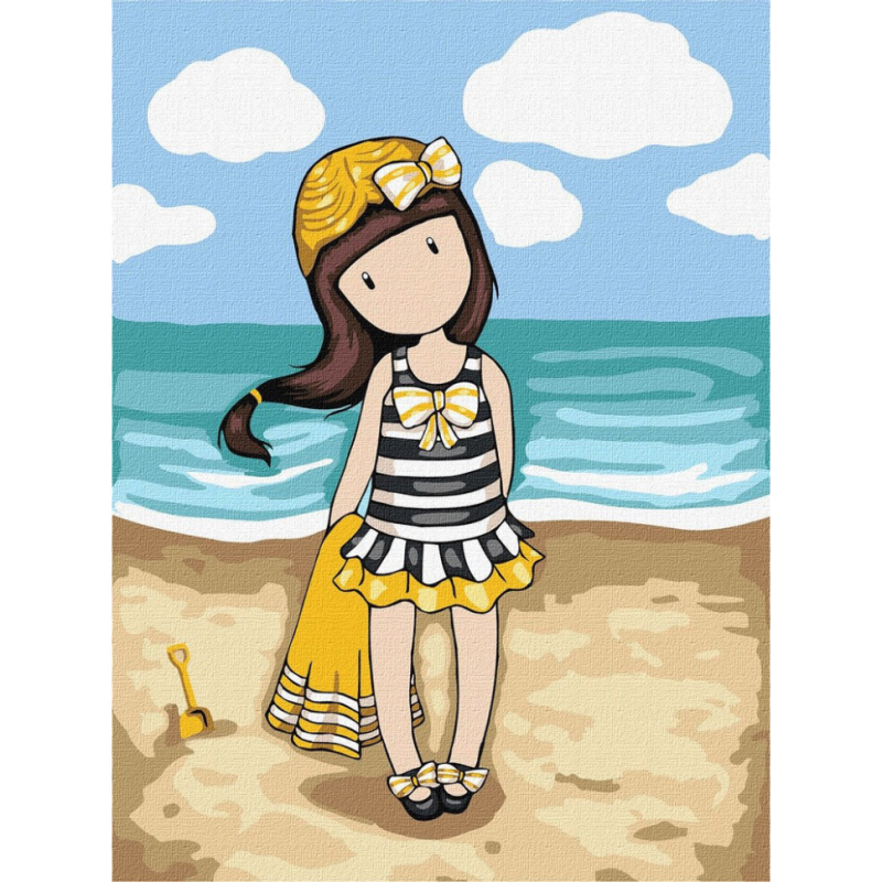 Картина за номерами "Beach Belle Santoro Gorjuss Collection" KHO8677, 30х40 см Картина за номерами "Beach Belle Santoro Gorjuss Collection" KHO8677, 30х40 см