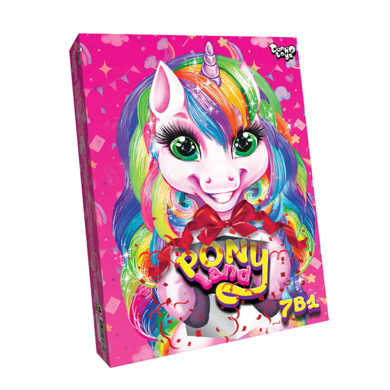 Дитячий набір креативної творчості "Pony Land" PL-01-01U, 7 в 1 Дитячий набір креативної творчості "Pony Land" PL-01-01U, 7 в 1