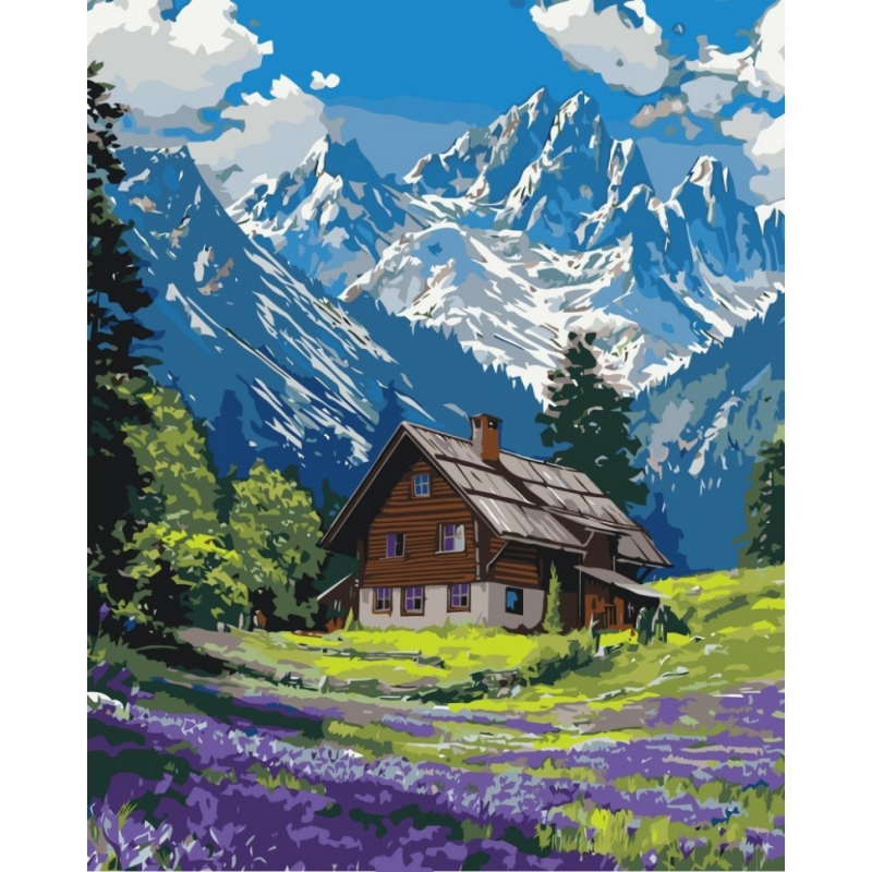 Картина за номерами "Гірський спокій" 11036-AC 40x50 см Картина за номерами "Гірський спокій" 11036-AC 40x50 см
