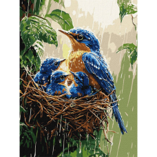 Картина за номерами "Весняний дощ" ©art_selena_ua KHO6741, 30х40 см
