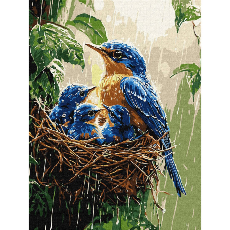 Картина за номерами "Весняний дощ" ©art_selena_ua KHO6741, 30х40 см Картина за номерами "Весняний дощ" ©art_selena_ua KHO6741, 30х40 см