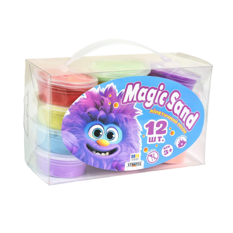 Набір кінетичного піску "Magic sand" 39405, в наборі 12 штук