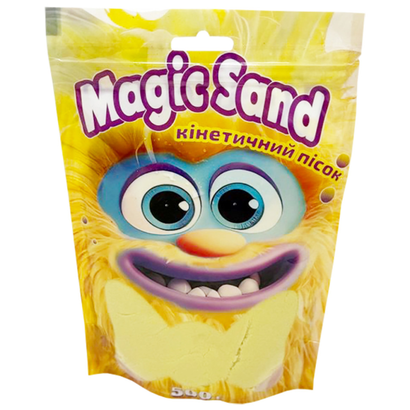 Креативна творчість "Кінетичний пісок Magic sand" 39403-5 жовтий 500 грам Креативна творчість "Кінетичний пісок Magic sand" 39403-5 жовтий 500 грам
