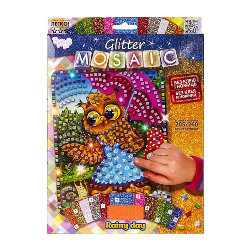 Креативна творчість "Glitter Mosaic Rainy day" БМ-03-10 блискуча мозаїка Креативна творчість "Glitter Mosaic Rainy day" БМ-03-10 блискуча мозаїка