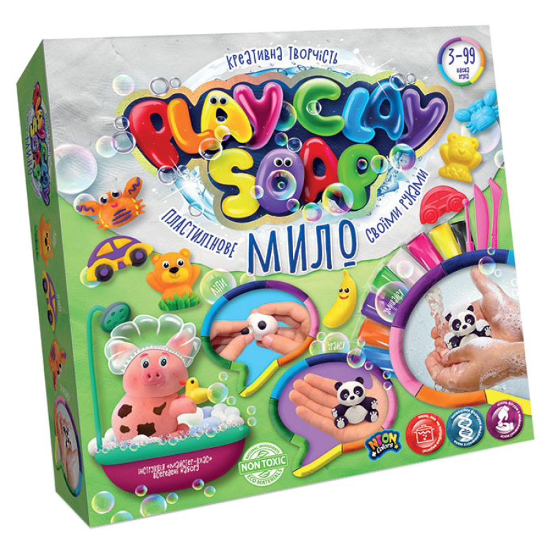 Набір креативної творчості "Пластилінове мило" Play Clay Soap PCS-01 великий  Панда