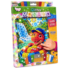 Креативна творчість "Блискуча мозаїка Dino" БМ-04-07 серії "Glitter Mosaic"