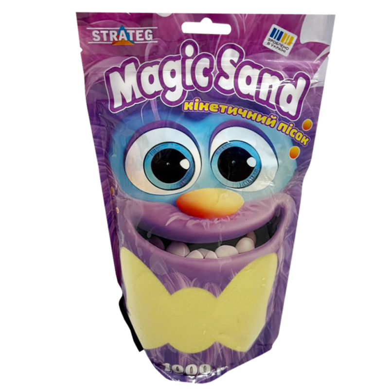Креативна творчість "Кінетичний пісок Magic sand" 39404-5 жовтий 1 кг Креативна творчість "Кінетичний пісок Magic sand" 39404-5 жовтий 1 кг