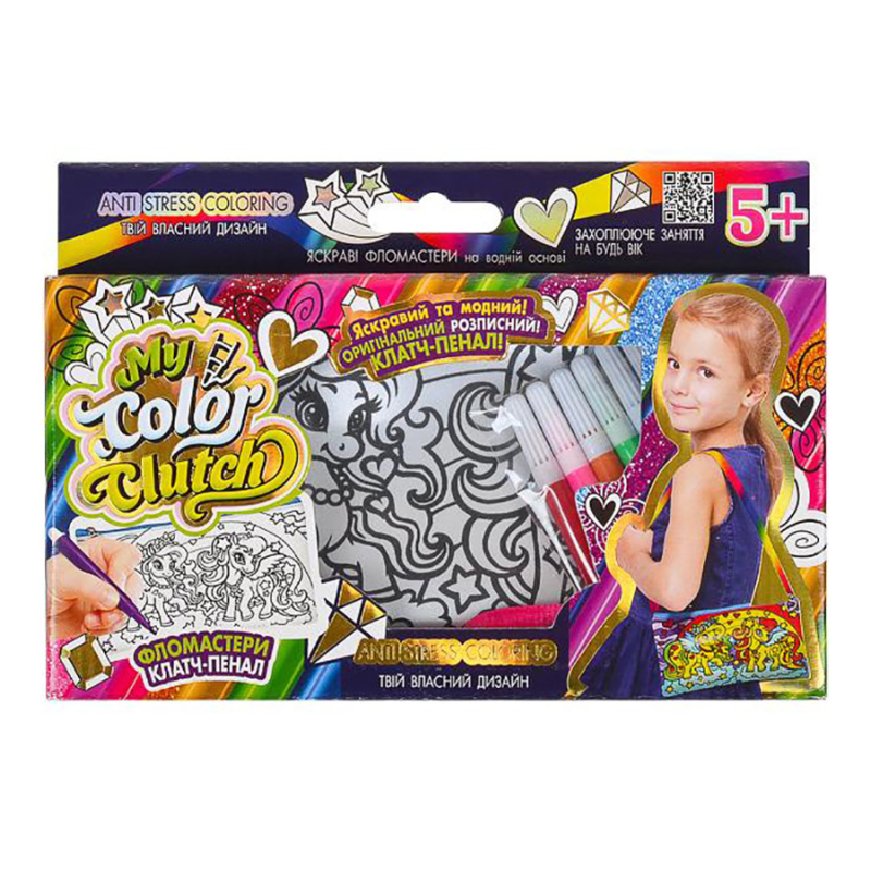 Набір для творчості "My Color Clutch" CCL-02-01U...06U з фломастерами Вид 1