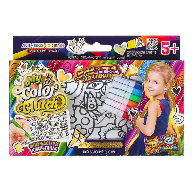 Набір для творчості "My Color Clutch" CCL-02-01U...06U з фломастерами Вид 4