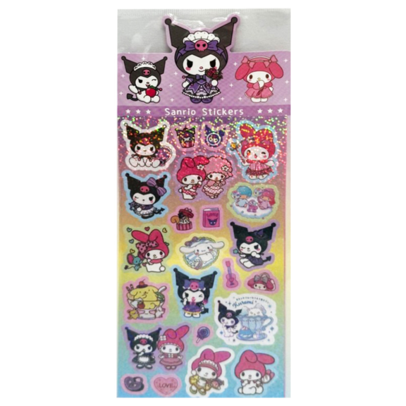 Декоративні наклейки "Sanrio Stickers" SZ240906-2 з блискітками Декоративні наклейки "Sanrio Stickers" SZ240906-2 з блискітками
