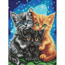 Алмазна мозаїка "Пуxнасте тріо" ©art_selena_ua AMO20417, 30х40 см