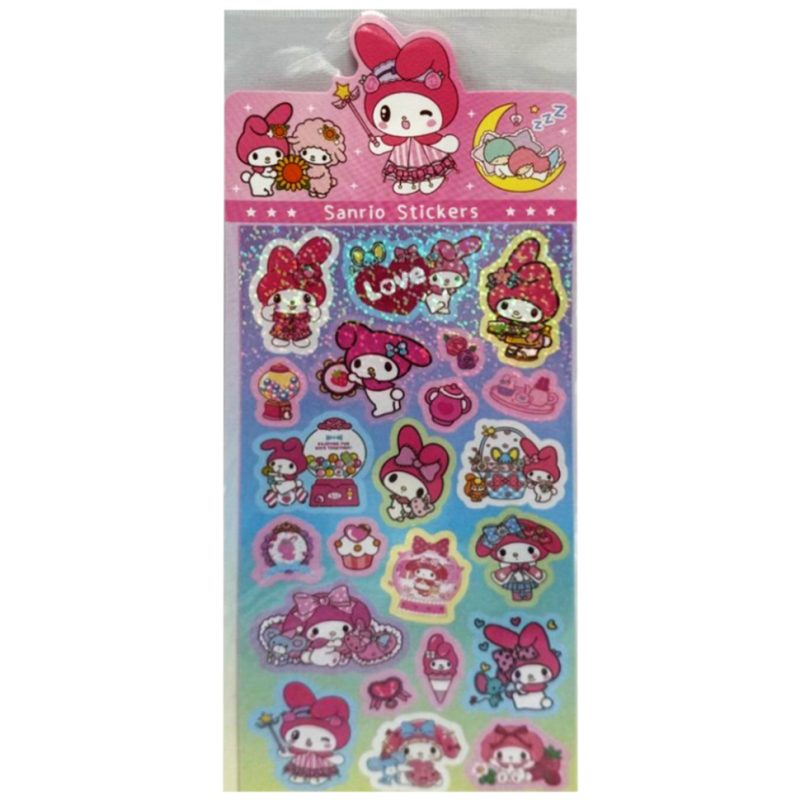 Декоративні наклейки "Sanrio Stickers" SZ240906-7 з блискітками Декоративні наклейки "Sanrio Stickers" SZ240906-7 з блискітками
