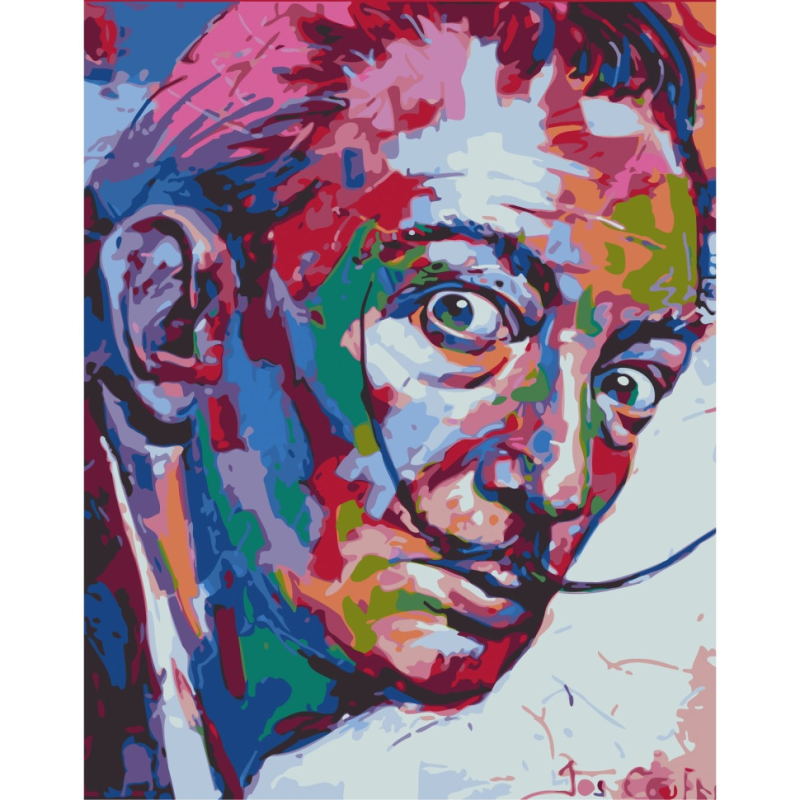Картина за номерами без підрамника "Сальвадор Далі" Art Craft 10011-ACNF 40х50 см Картина за номерами без підрамника "Сальвадор Далі" Art Craft 10011-ACNF 40х50 см