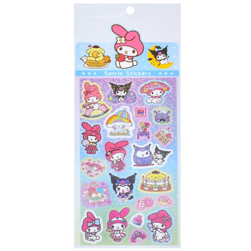 Декоративні наклейки "Sanrio Stickers" SZ240906-13 з блискітками