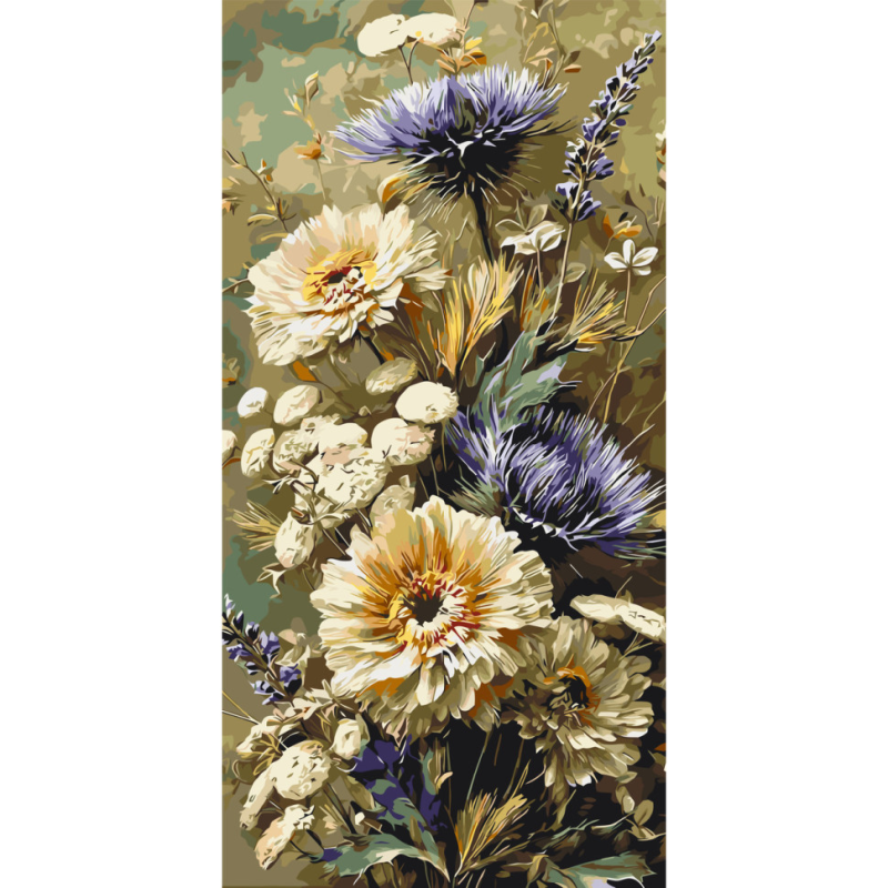 Картина за номерами "Польовий букет" LW5195, 40х80 см Картина за номерами "Польовий букет" LW5195, 40х80 см