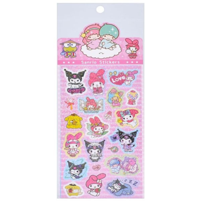 Декоративні наклейки "Sanrio Stickers" SZ240906-15 з блискітками