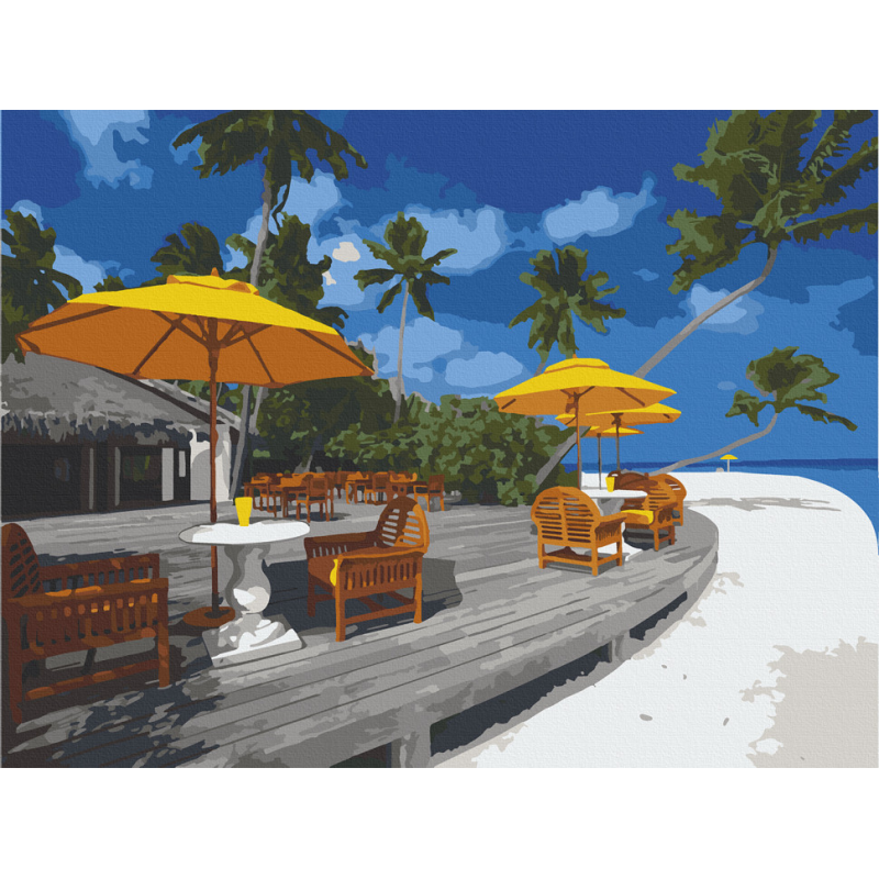 Картина за номерами. Art Craft Перлинний пляж. Бора-Бора 40х50 см 10561-AC Картина за номерами. Art Craft Перлинний пляж. Бора-Бора 40х50 см 10561-AC