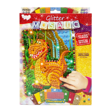 Креативна творчість "Блискуча мозаїка: Dinosaurs" БМ-02-01, 20.6х26 см