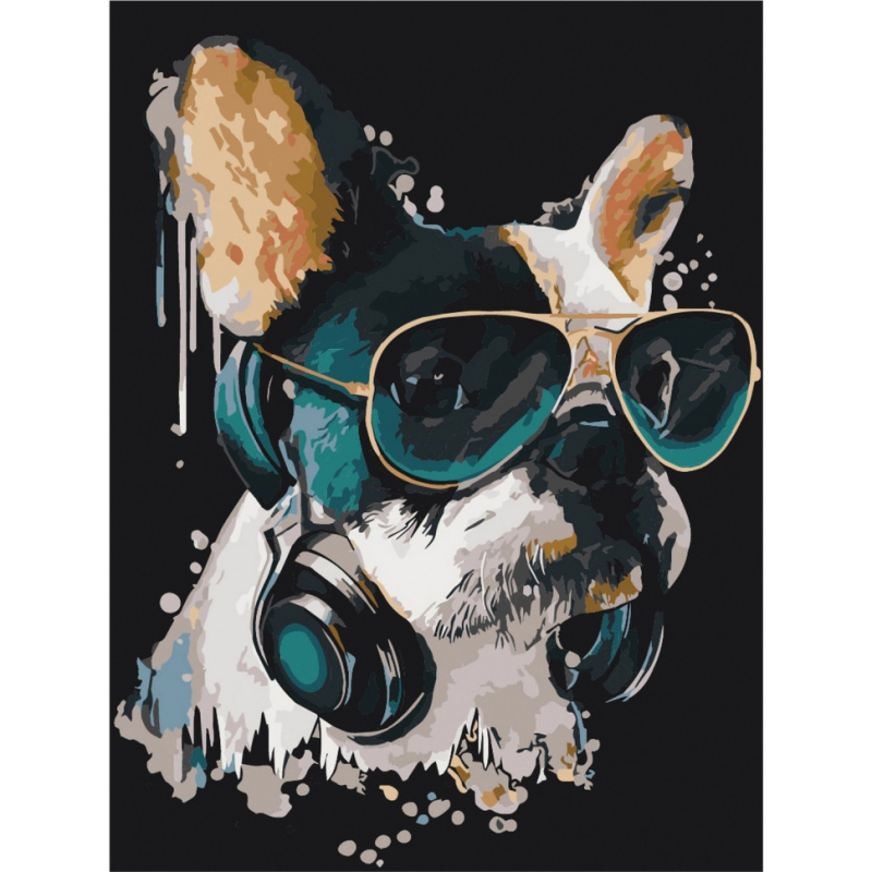 Картина за номерами "Меломан" Bambi 11670-NN 30х40 см Картина за номерами "Меломан" Bambi 11670-NN 30х40 см