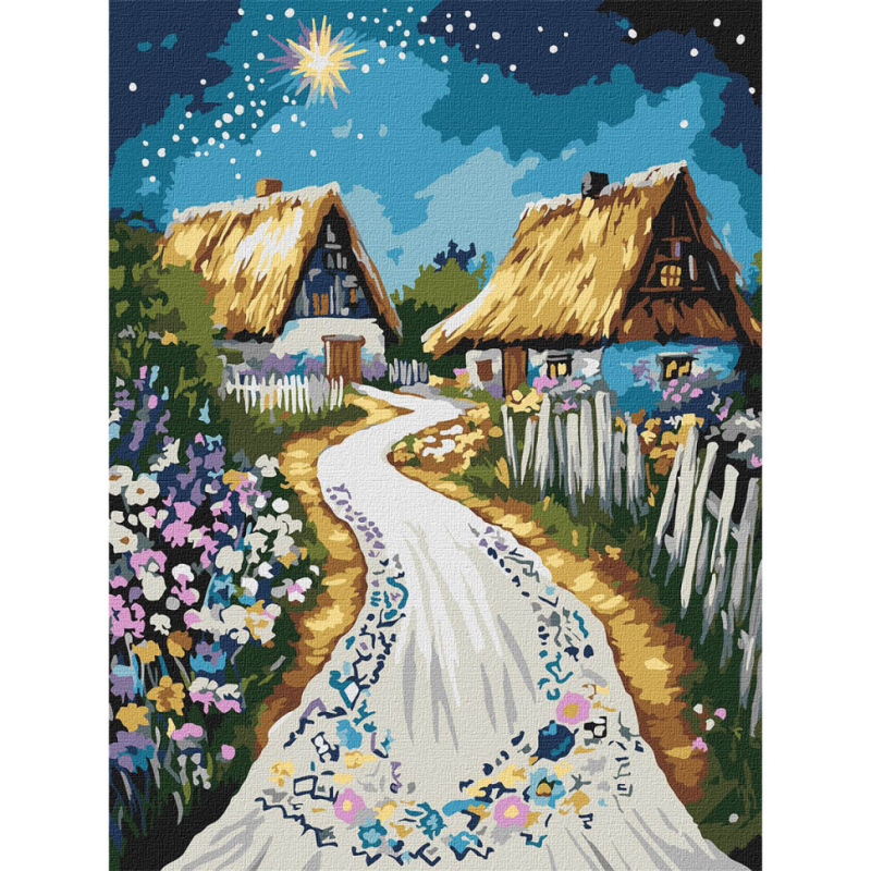 Картина за номерами "Хатина" KHO5161, 30x40 см