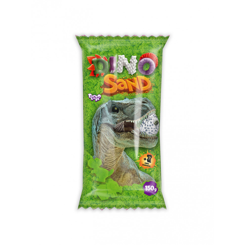 Набір для творчості "Кінетичний пісок "Dino Sand" DS-01-01, 150 г Зелений Набір для творчості "Кінетичний пісок "Dino Sand" DS-01-01, 150 г Зелений