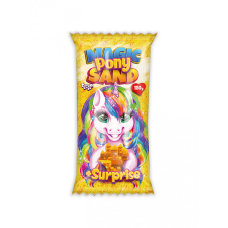 Набір для творчості "Кінетичний пісок "Magic Pony Sand" MPS-01-01, 150 г  Жовтий