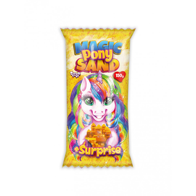 Набір для творчості "Кінетичний пісок "Magic Pony Sand" MPS-01-01, 150 г Жовтий Набір для творчості "Кінетичний пісок "Magic Pony Sand" MPS-01-01, 150 г Жовтий