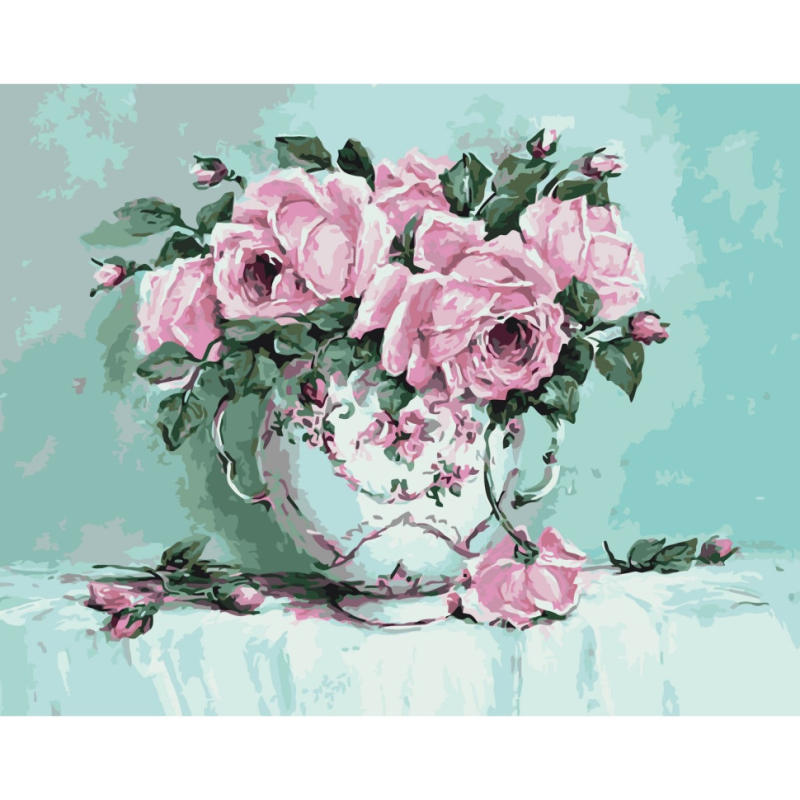 Картина за номерами "Трояндова свіжість" Art Craft 10618-AC 40х50 см Картина за номерами "Трояндова свіжість" Art Craft 10618-AC 40х50 см